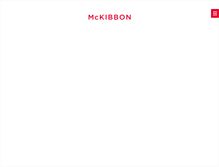 Tablet Screenshot of mckibbon.com